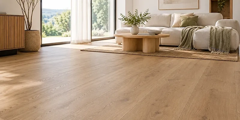 PVC-freie Design-Dielen in authentischer Holzoptik f&uuml;r moderne Wohnr&auml;ume