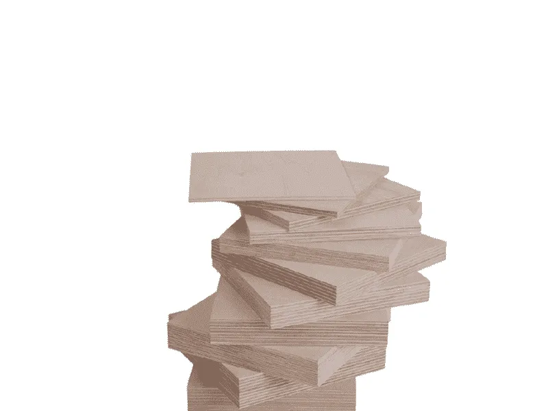 Multiplexplatte Birke quer