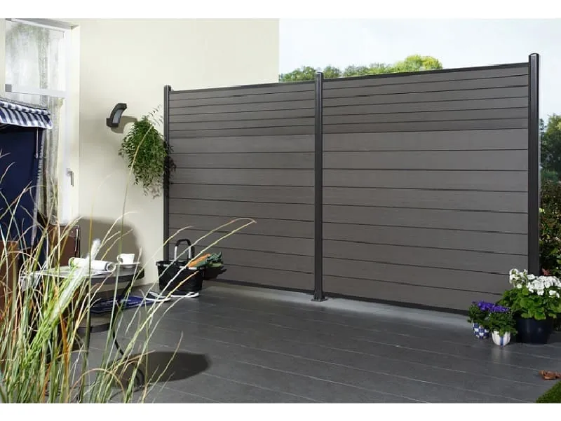 Br&uuml;gmann SYSTEM WPC Classic Zaunfeld-Set