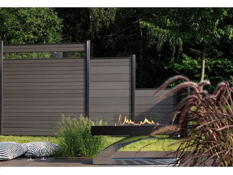 Br&uuml;gmann SYSTEM WPC Classic Zaunfeld-Set