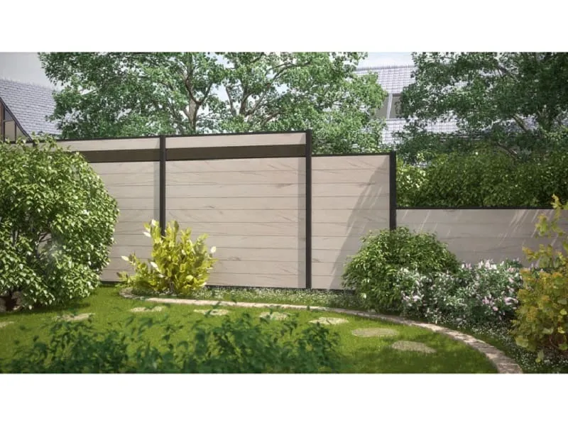 Br&uuml;gmann SYSTEM WPC Classic Zaunfeld-Set