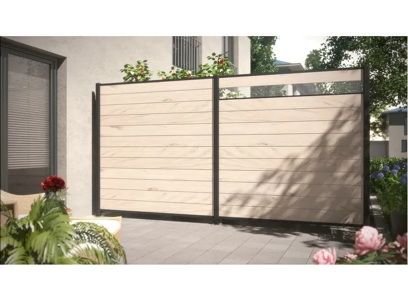 Br&uuml;gmann SYSTEM WPC Classic Zaunfeld-Set